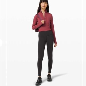 Lululemon Take it in stride Women's Pink 1/2 Zip-Up Top NWT Size 10